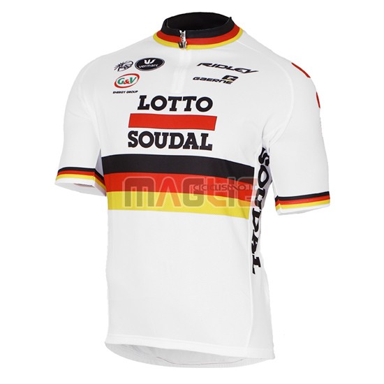 Maglia Lotto manica corta 2017 rosso e bianco